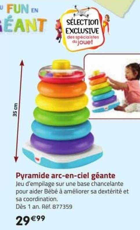 pyramide arc-en-ciel géante