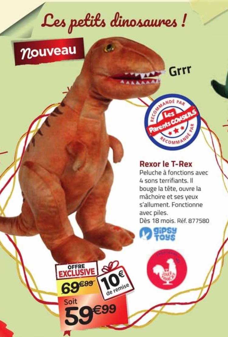rexor le t-rex gipsy toys
