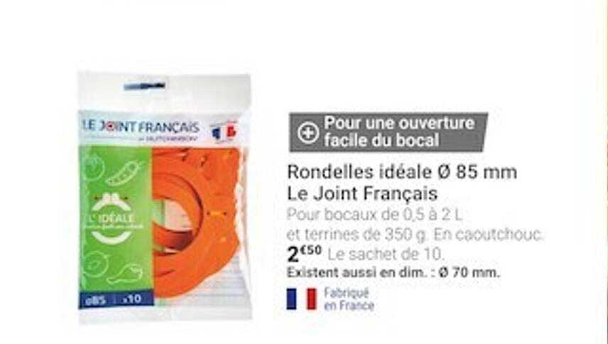 rondelles idéale ø 85 mm le joint français