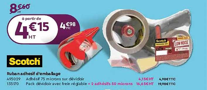 ruban adhésif d'emballage scotch