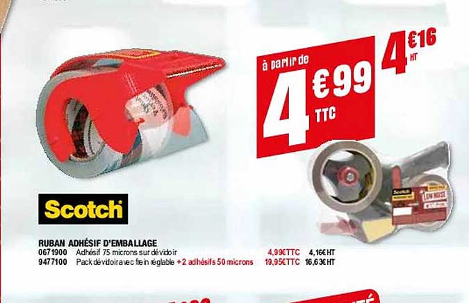 ruban adhésif d'emballage scotch
