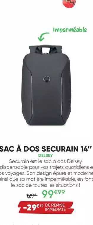 sac à dos securain 14" delsey