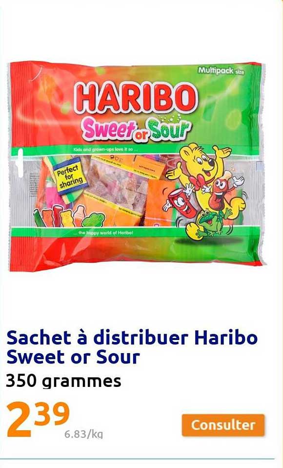 sachet à distribuer haribo sweet or sour