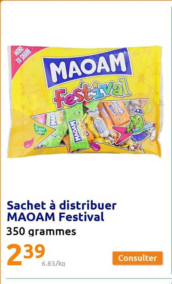 sachet à distribuer maoam festival