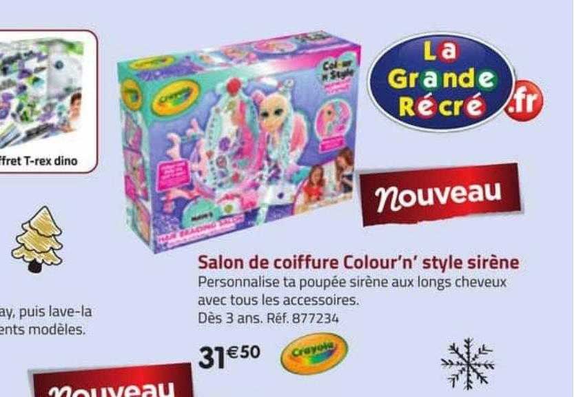 salon de coiffure colour'n style sirène crayola