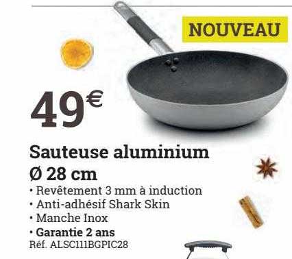 sauteuse aluminium ø 28cm