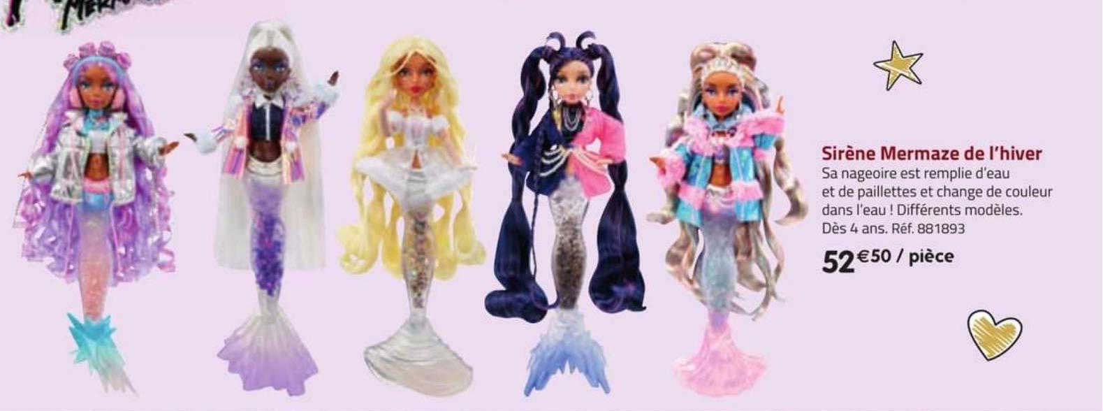 sirène mermaze de l'hiver