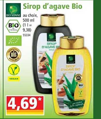 Sirop D'agave Bio Bio Sonne