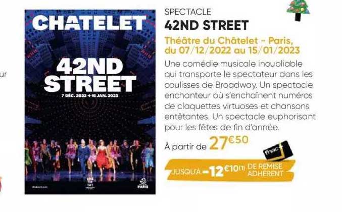 spectacle 42nd street