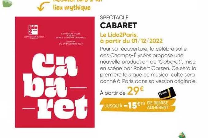 spéctacle cabaret