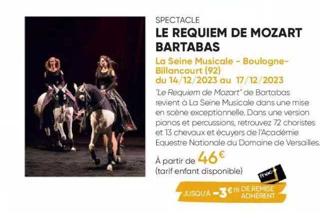 spectacle le recquiem de mozart bartabas