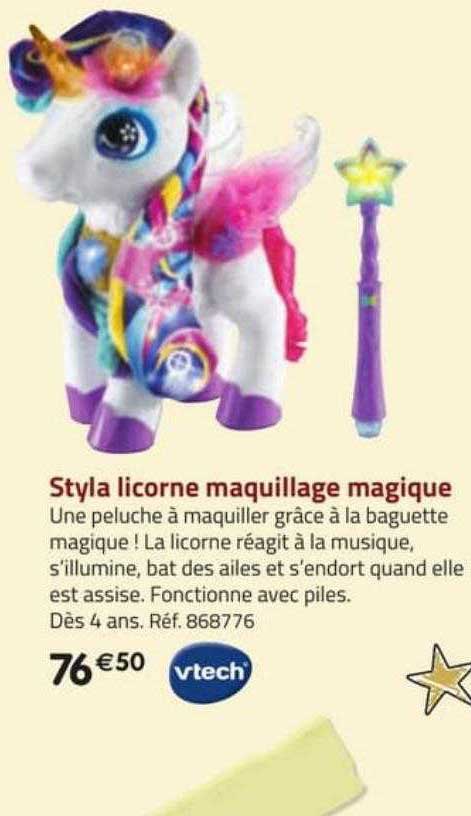 styla licorne maquillage magique vtech