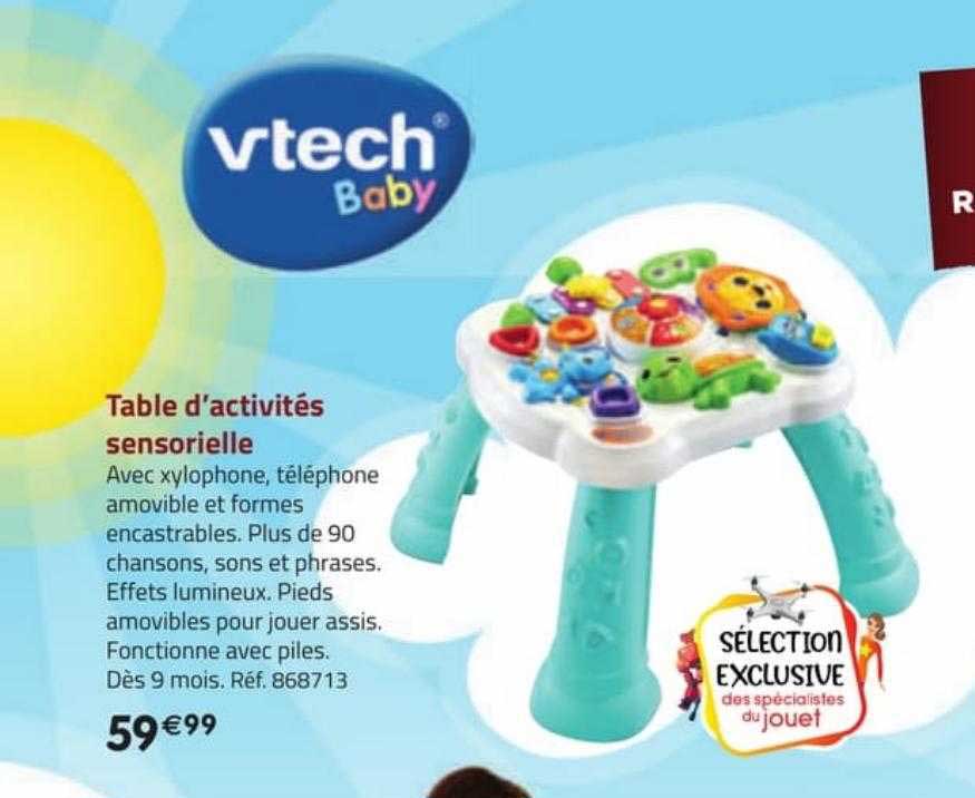 table d'activités sensorielle