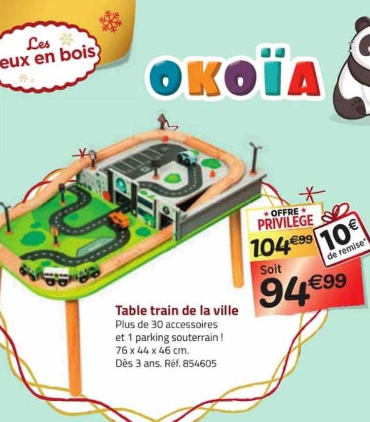 table train de la ville okoïa