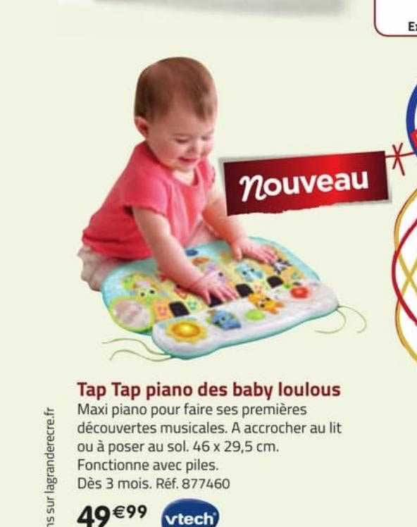 tap tap piano des baby loulous vtech