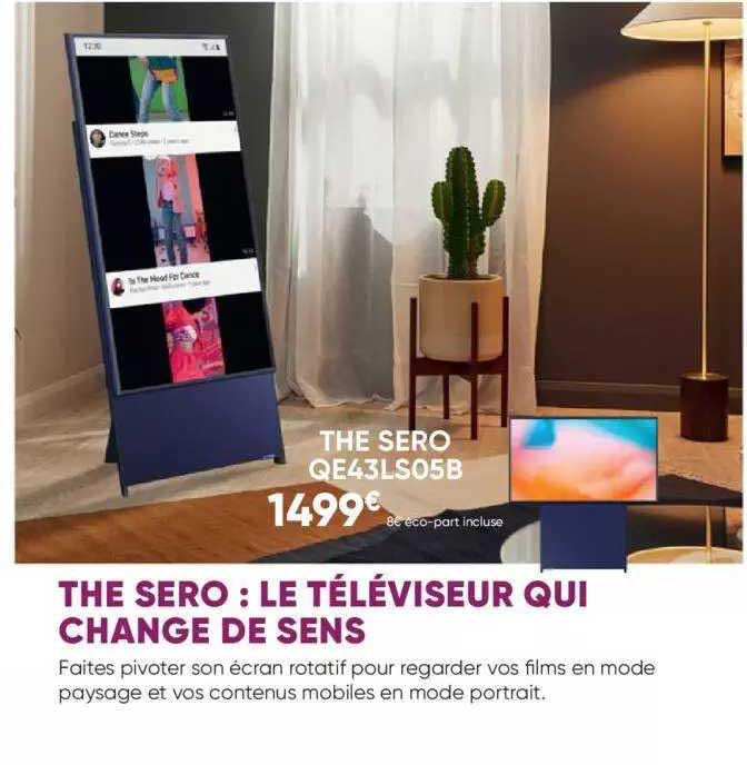 the sero : le téléviseur qui change de sens