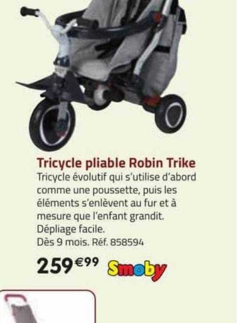 Tricycle Pliable Robin Trike Smoby