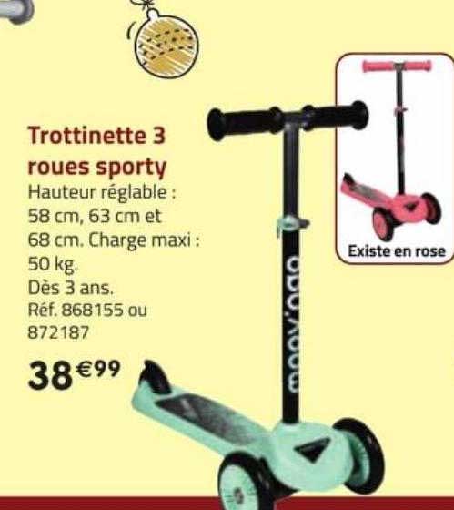trottinette 3 roues sporty moov'ngo