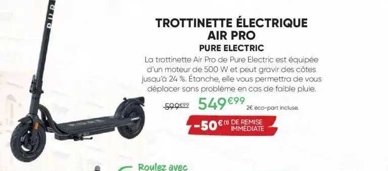 trottinette électrique air pro pure electric