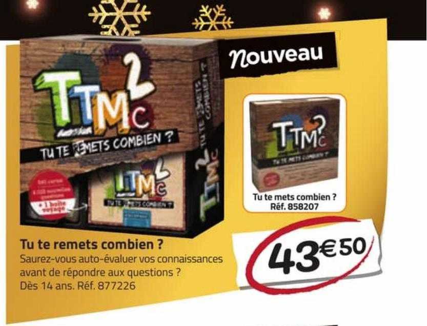 tu te remets combien ?