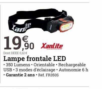 xanlite lampe frontale led