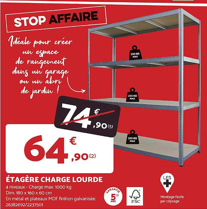 étagère charge lourde