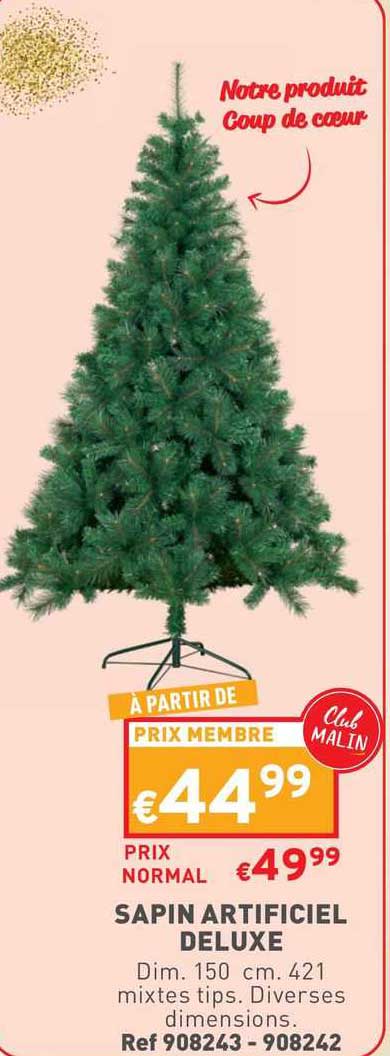 sapin artificiel deluxe