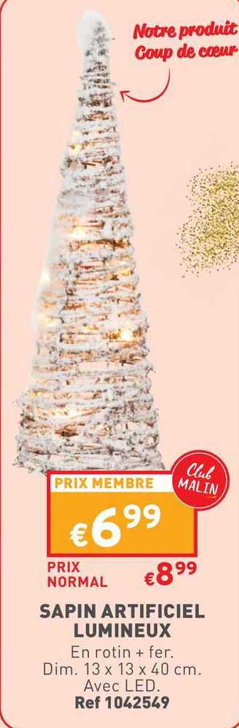 sapin artificiel lumineux