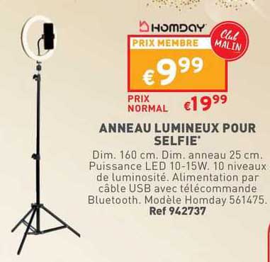 Anneau Lumineux Pour Selfie Homday