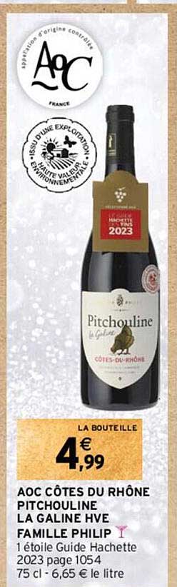 aoc cotes du rhone pitchouline la galine hve famille philip