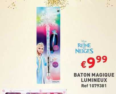 bâton magique lumineux la reine des neiges