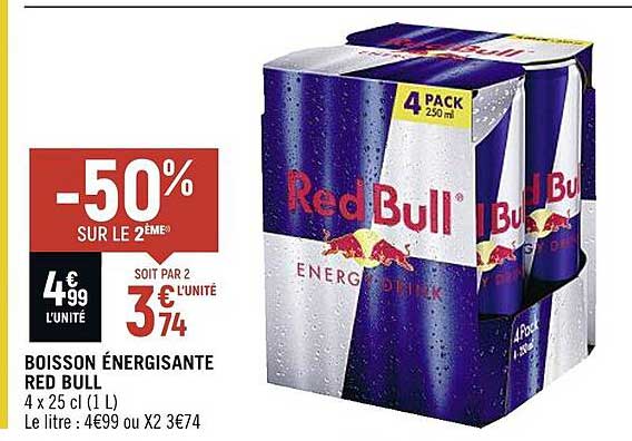boisson énergisante red bull