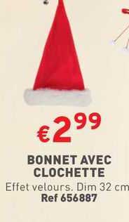 bonnet avec clochette