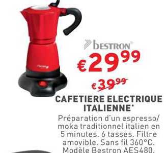 Cafetière électrique Italienne Bestron