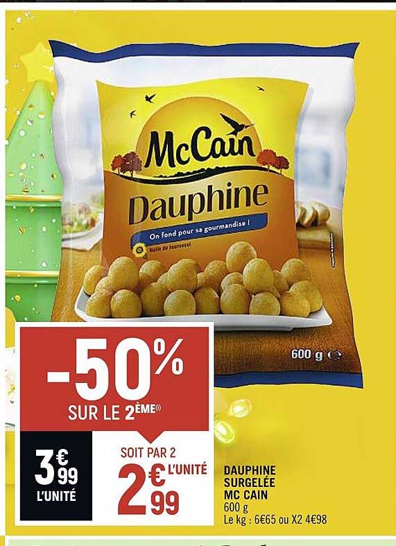 dauphine surgelée mc cain