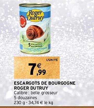 escargots de bourgogne roger dutruy