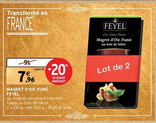 magret d'oie fumé feyel