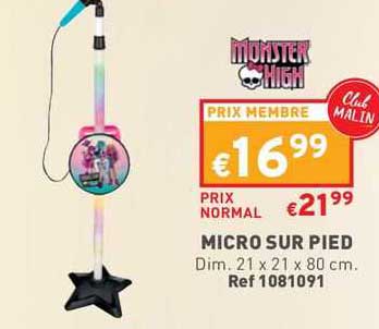 micro sur pied monster high