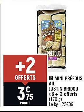 mini préfous ail justin bridou