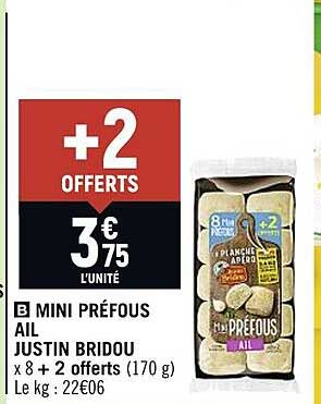 mini préfous ail justin bridou