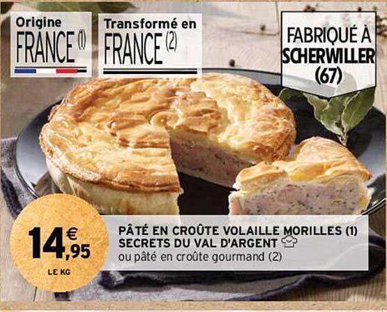pâté en croûte volaille morilles secrets du val d'argent