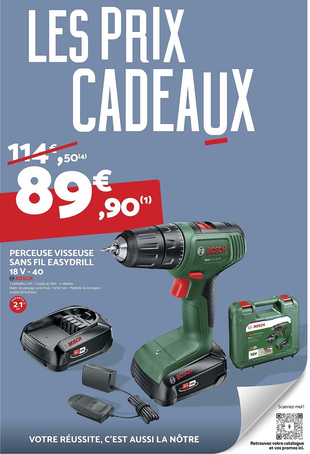 perceuse visseuse sans fil easydrill 18 v -40