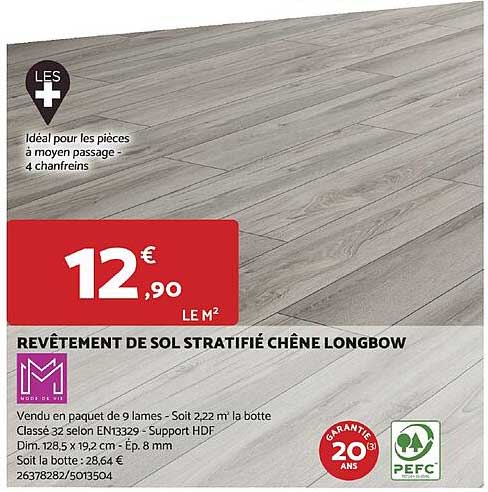 Revêtement De Sol Stratifié Chêne Longbow