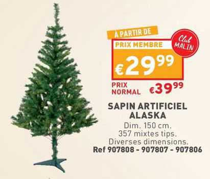 sapin artificiel alaska