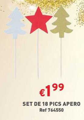 Set De 18 Pics Apéro