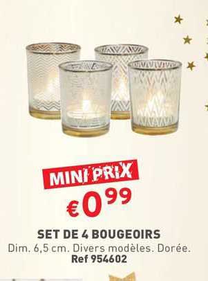 Set De 4 Bougeoirs