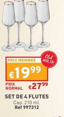 Set De 4 Flûtes