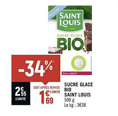 sucre glace bio saint louis