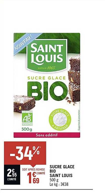 sucre glace bio saint louis