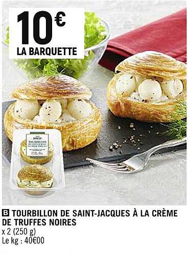 Tourbillon De Saint-jacques à La Crème De Truffes Noires